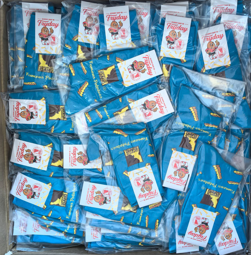 Custom branded socks with company logos